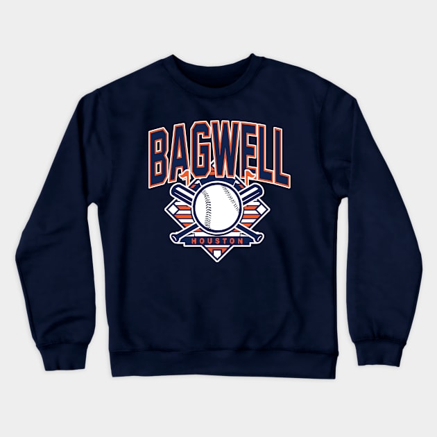 Vintage Houston Baseball Bagwell Crewneck Sweatshirt by funandgames